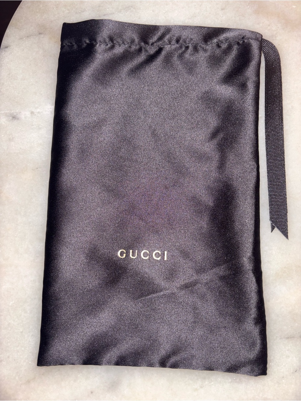 Gucci Black Silk Sunglass Case Protector Pouch